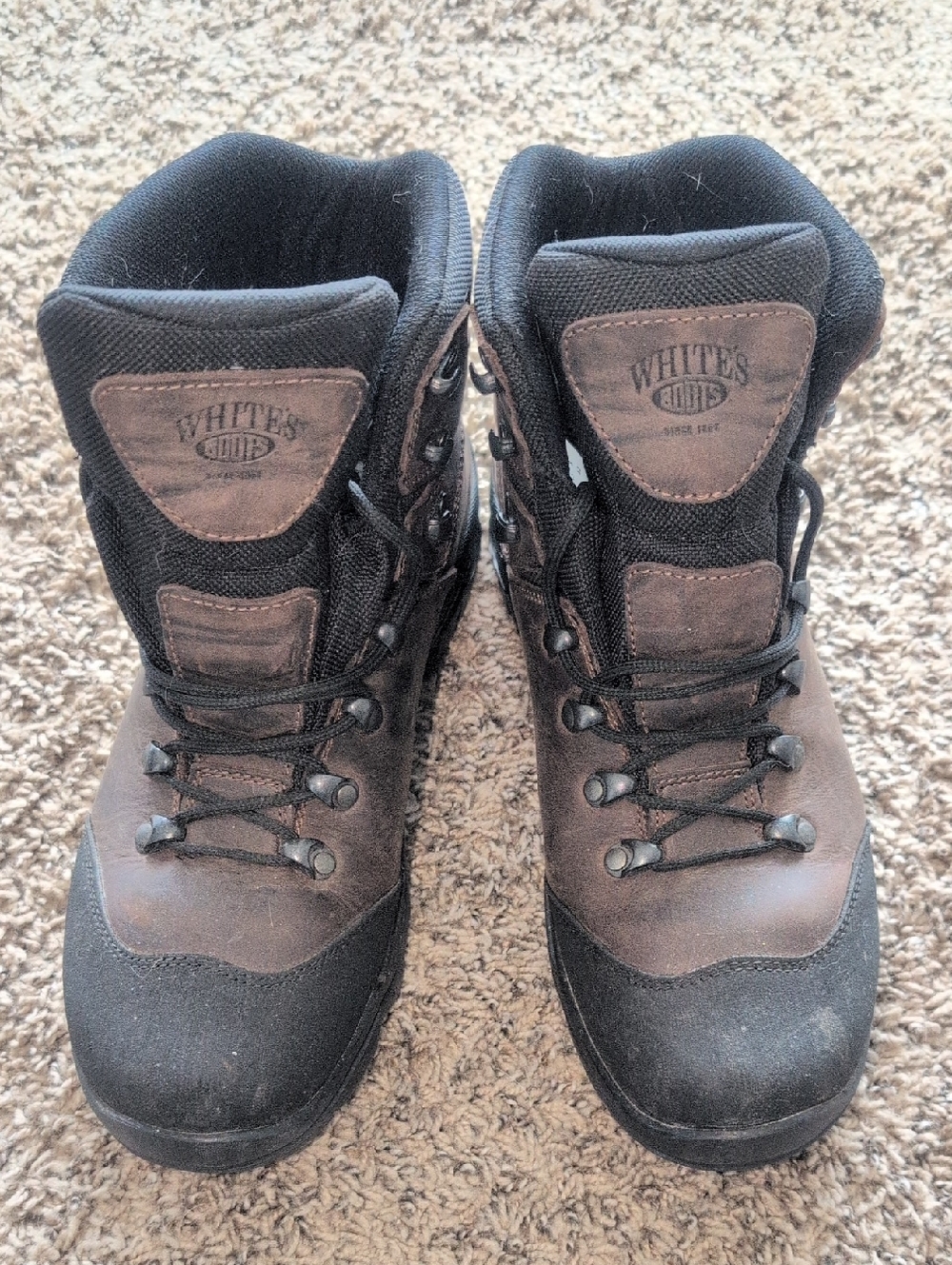 White's Boots Brown & Black Leather Hiking Boots